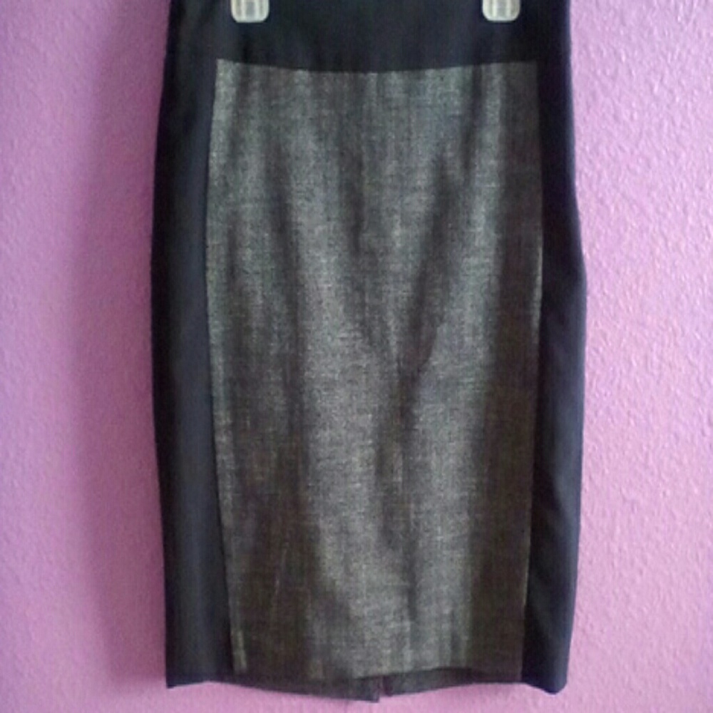 The Limited Navy Blue and White Pencil Skirt